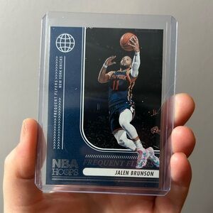 NBA Hoops Jalen Brunson Frequent Flyers Card - Navy & White
